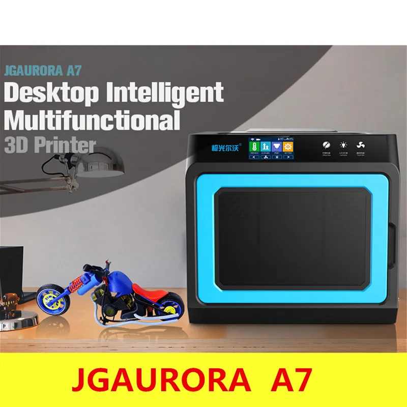 

JGAURORA A7 3D Printer Desktop Intelligent Multi-functional Smart 3D printing High Precision HD 4.3 Inch Touch Screen
