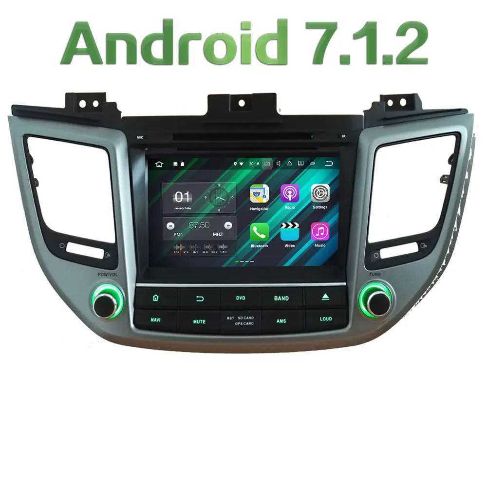 HD 8 Android 7 1 Quad Core 2GB RAM 4G WiFi Multimedia Car DVD Player font