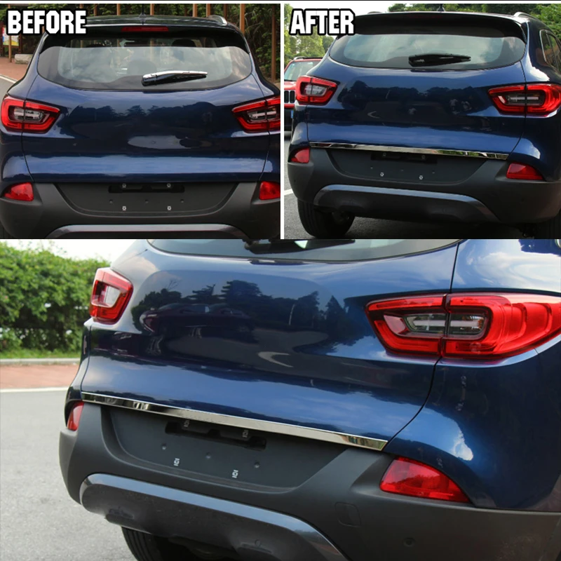 Для Renault Kadjar 2016 2017 2018 2019 задний багажник Задняя дверь хромированная накладка