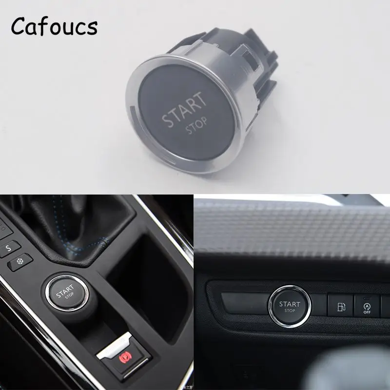 Cafoucs автомобильный двигатель старт/стоп переключатель для peugeot 308 408 2008 3008 508 для Citroen C4L C5 с 6pins, 96777946ZD