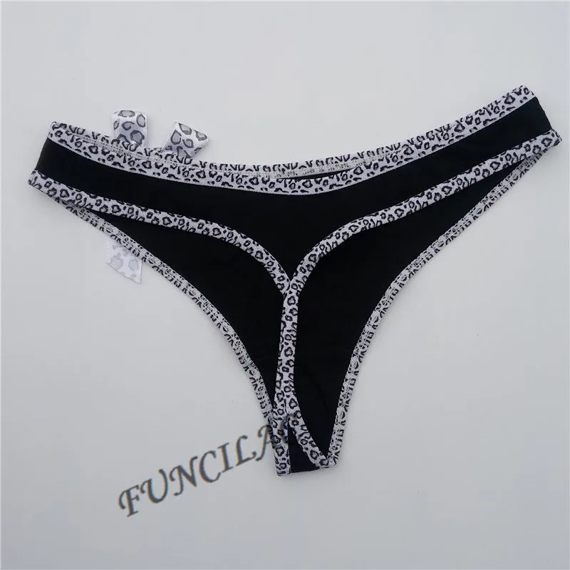 FUNCILAC Женщин Sexy G-strings Стринги Стринги Женщины Хлопок Нижнее Белье Нижнее Белье Дамы Трусики Таньга Т-обратно Много 5 шт. M L XL