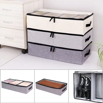 

Multifunctional Foldable Storage Bags Waterproof Cotton Linen Compartment Shoes Box HG99