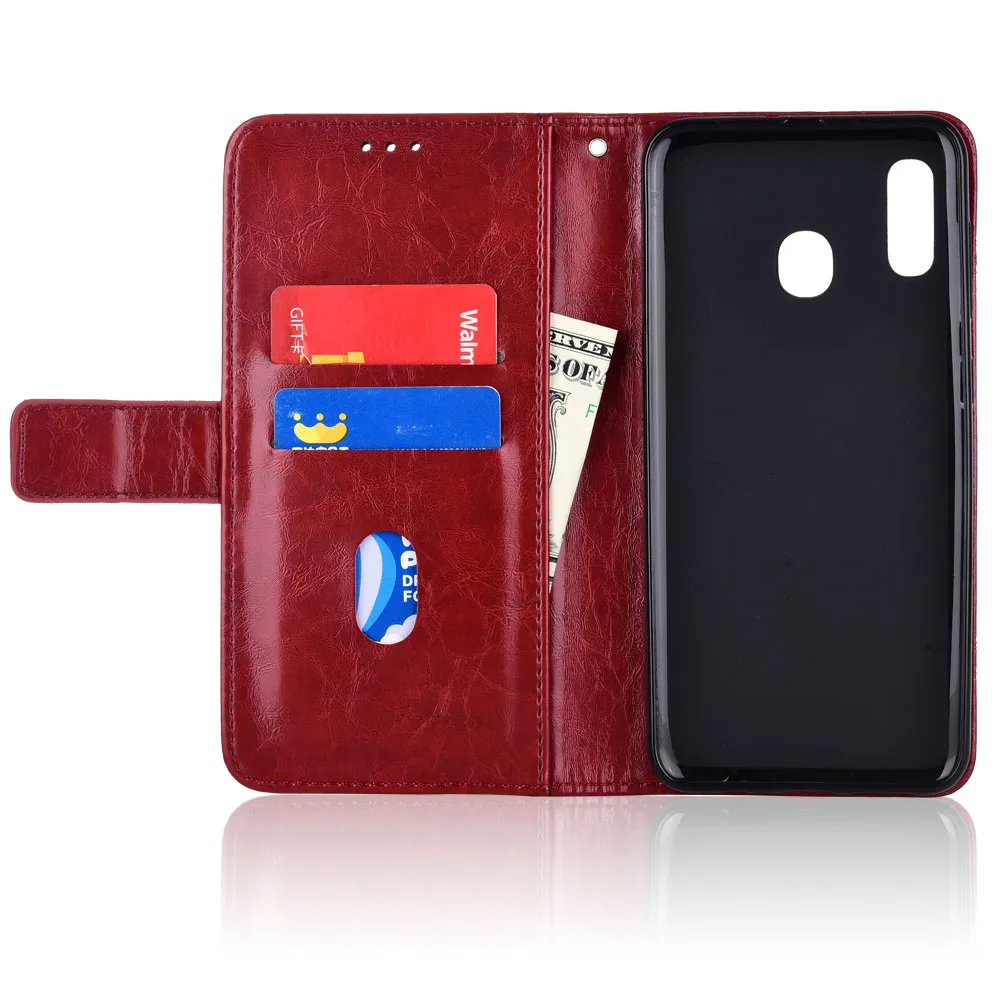 Кожаный чехол кошелек для Samsung Galaxy A30 A30S A50 A50S A20E A10S A10e A40 A70 A10 A20 A60 A90 с полным