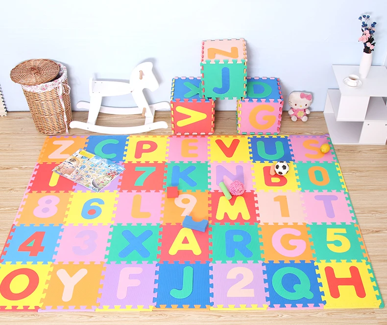 

lerhan 26 letters /pack top quality baby EVA play puzzle MATS crawling mat child foam puzzle mats Protection mat