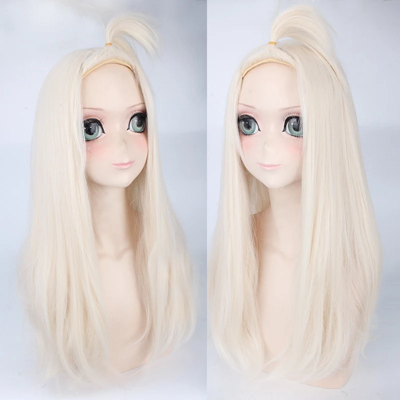 

Fairy Tail Mirajane Strauss Long Straight Cosplay Wigs for Women High Quality Anime Party Universal Synthetic Hair Wig Beige