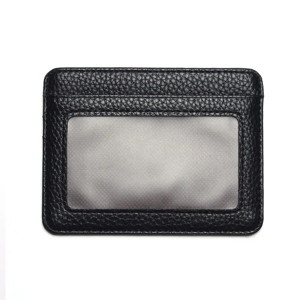 1 шт. мужской кошелек из искусственной кожи с передним карманом, тонкий мини-держатель для кредитных карт, модный кошелек
