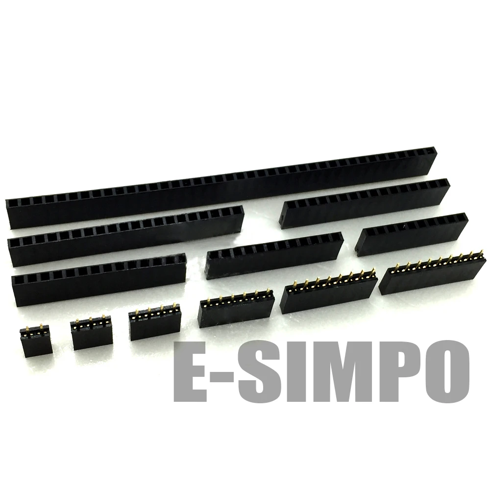 100Pcs 2.54mm Female Header PH3.555.77.18.5mm
