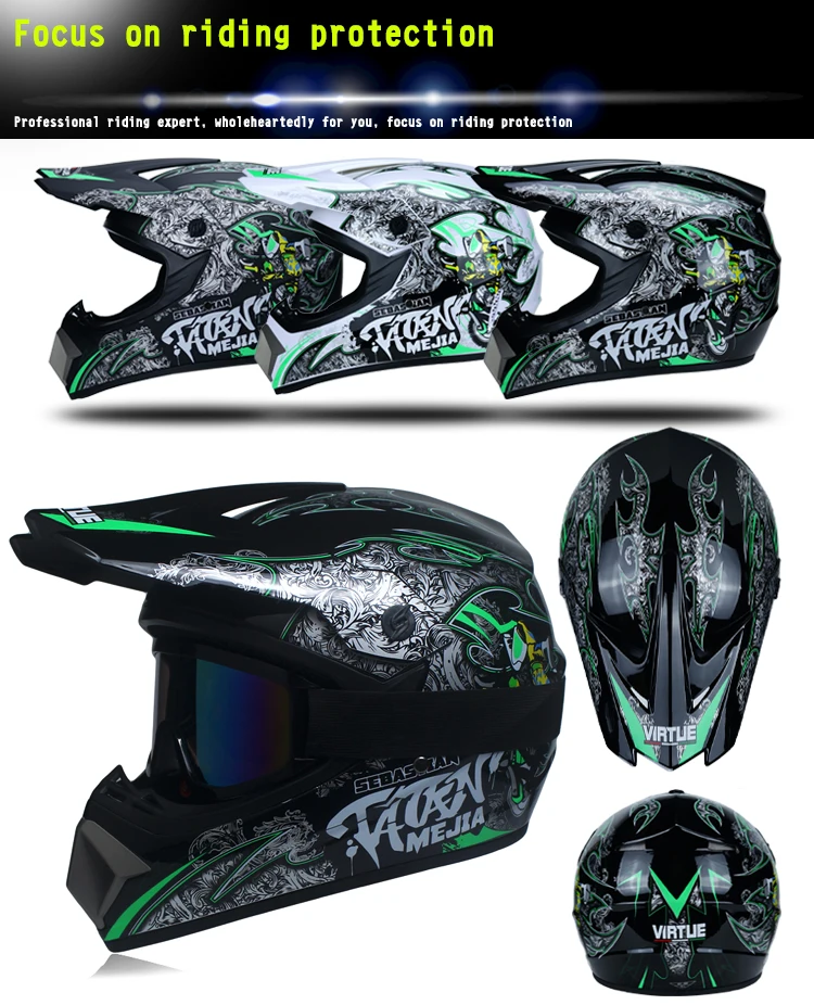 Motocicleta Moto Cross Casco Capacete мотоциклетный шлем грязи велосипед внедорожный Мотокросс MX шлемы DOT