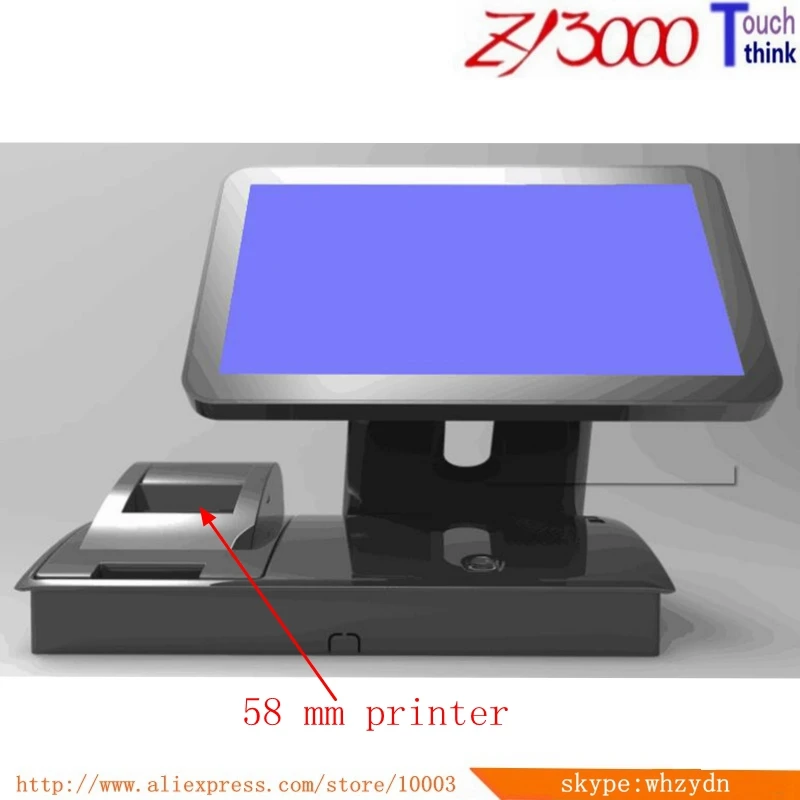 Горячая Распродажа, Новое поступление, 15,6 дюймовый процессор I5, 8 Гб ОЗУ, 128 Гб SSD, встроенный 58 мм принтер, все в одном pos-терминале