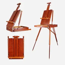 Мольберт Caballete Pintura Портативная подставка для картин художника масла Крашеные деревянные мольберт аксессуары для рисования Многофункциональный стол мольберт