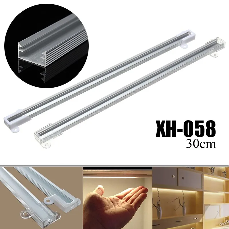 

XH-058 30cm LED Bar Light Aluminium Channel Holder Case Shell For LED Strip Rigid Light Bar