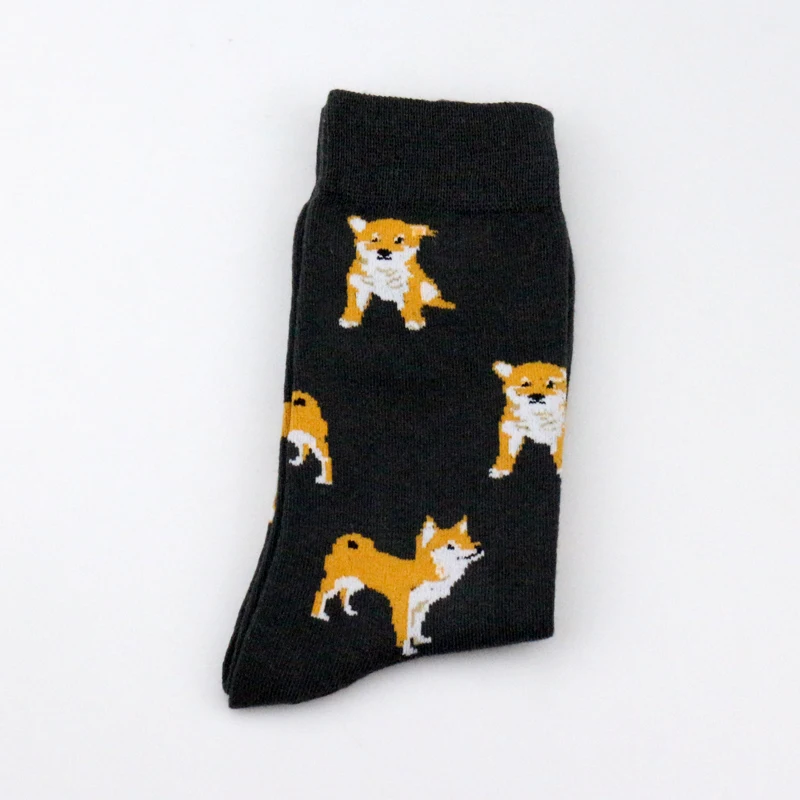 Носки унисекс с изображением животных для мужчин и женщин; короткие носки с Мопсом, колбасой, собакой; носки Шиба-ину; Modeager Loafer Beagle; шелковистые носки Teckel Crew Buldog