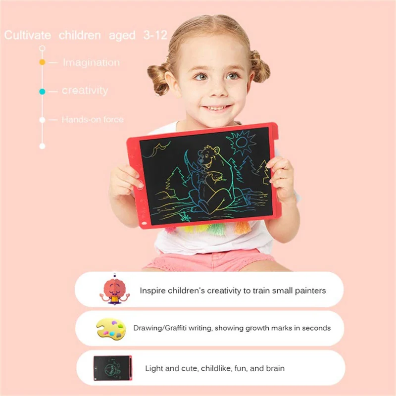 8 5 Inch LCD Writing Tablet Electronic Drawing Digital Board Color Screen ABS Children Adult Graphics 5