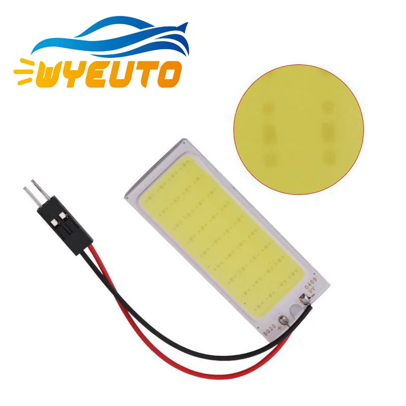 Белый T10 Cob 16SMD 24SMD 36SMD 48SMD автомобиля водить автомобиль Панель лампы авто Интерьер