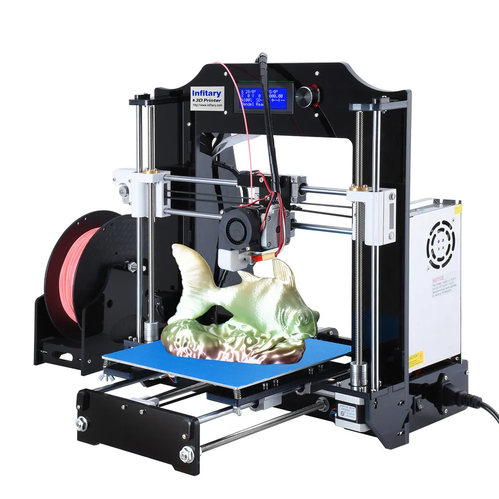 Infitary High Precision Reprap 3d printer kits Acrylic frame impresora ... - Infitary High Precision Reprap 3D Printer Kits Acrylic Frame Impresora 3D Open Source Marlin Firmware Support