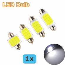Flytop 31 мм 36 мм 39 мм 42 мм гирлянда из початков Автомобильная Лампа 12 чипов C5W 12 В Белый светодиодный купольный светильник