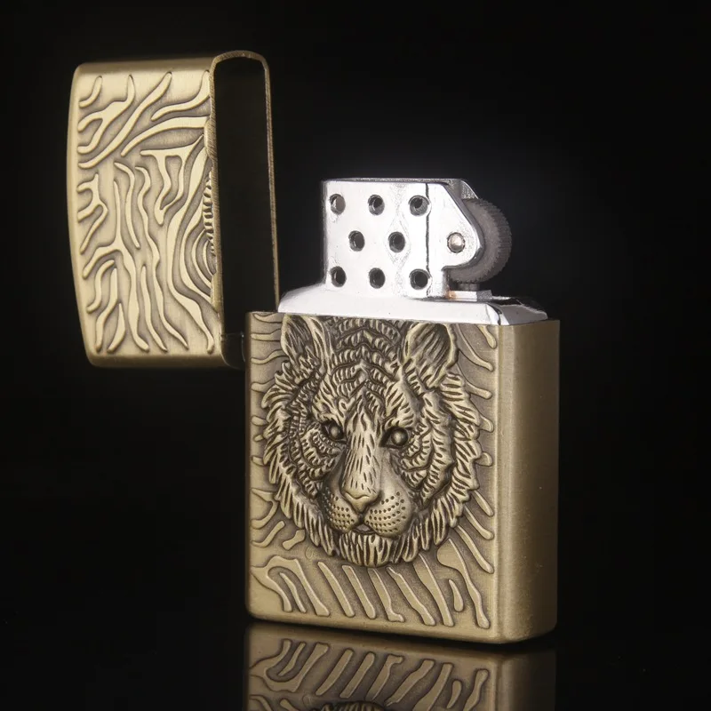 

Tiger relief grinding wheel flame lighters, cigarette lighter, metal lighters