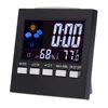Réveil multifonction de température et d'humidité, thermomètre numérique, hygromètre, écran LCD coloré, rétro-éclairage activé par Vioce ► Photo 3/6