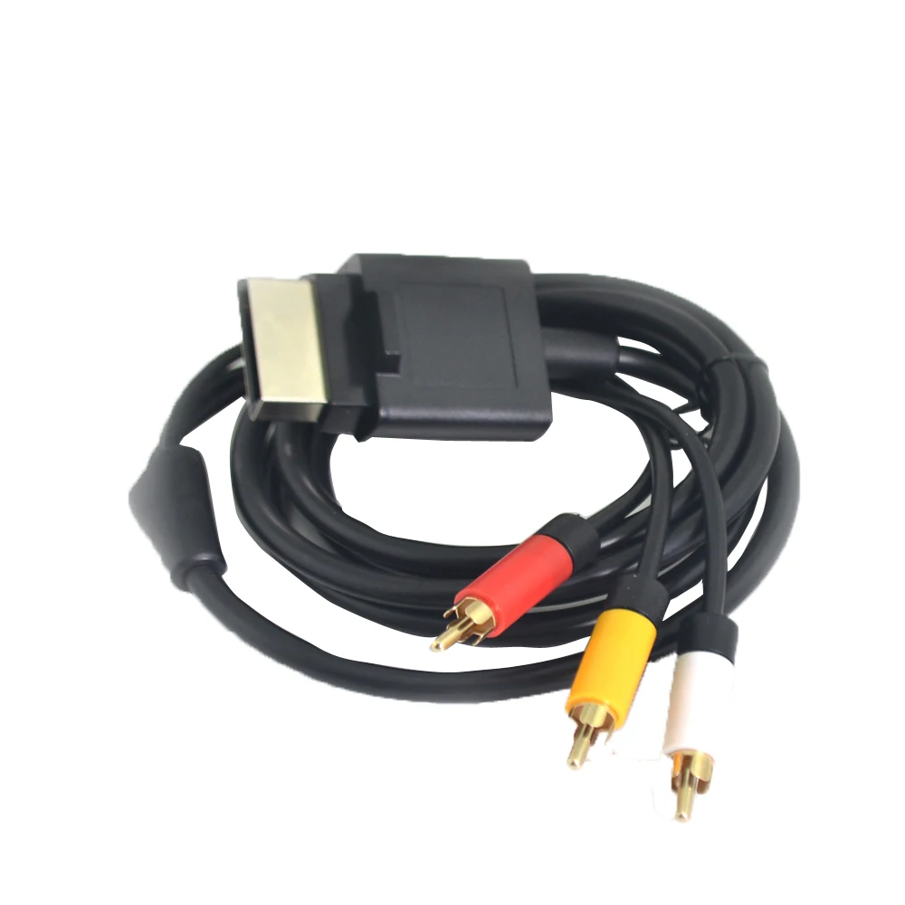  50 pcs un sacco 1.8 M/6ft Componente VGA Cavo Audio Cavo di Filo di Linea HD VGA Cavo AV & 2RCA per
