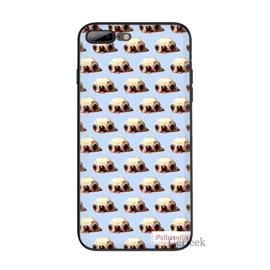 Чехол для телефона с рисунком Я люблю Чихуахуа собаки мопса чехол iPhone 6 6S 5 7 Plus SE XR X
