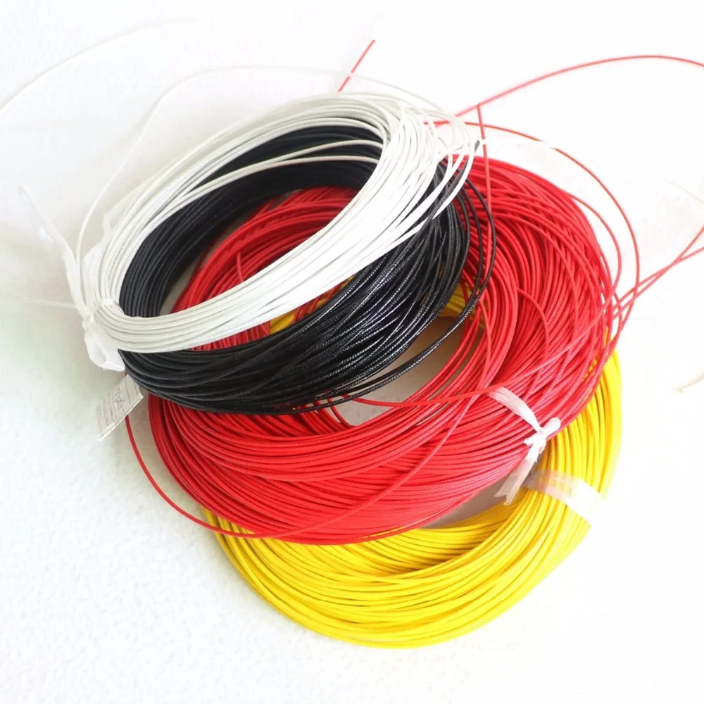 Diy гитарный набор 20 м 22 AWG плетеные провода несколько цветов Одиночная катушка гитарный пикап тканевый провод