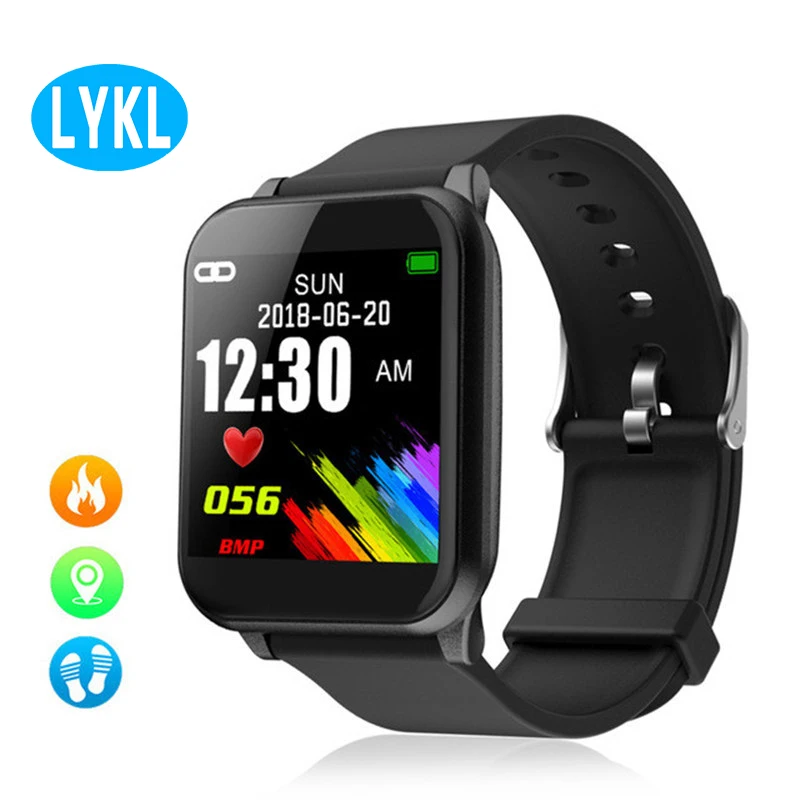 

LYKL Smart Wristwatch Pedometer Sport Heart Rate Monitor Color Screen Fitness Tracker Smart Bracelet Smart Watch for Men Women