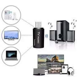 USB Bluetooth стерео аудио передатчик 3,5 мм Музыкальная подвеска адаптер для ТВ MP3 PC c26
