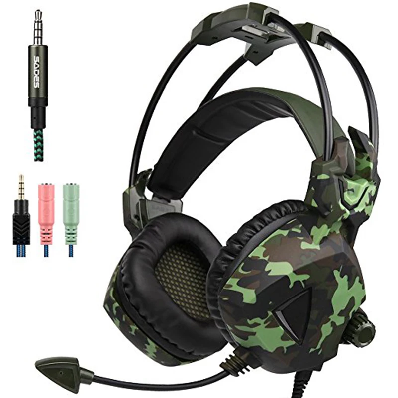 SA931 3.5mm Military Tactical Stereo Pro Gaming Headphones with