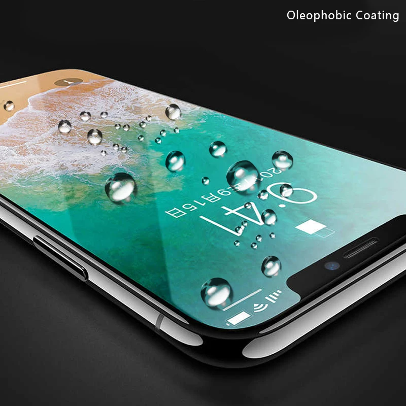 Изогнутое стекло CHYI для iphone 11 pro Max защита экрана с полным клеем олеофобное