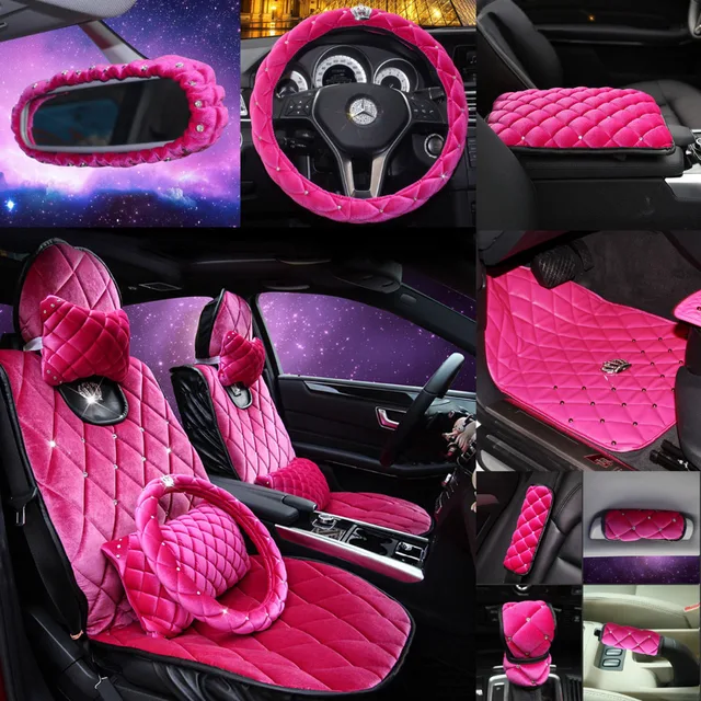 Diamonds girls al set Interior Accessories car seat cover car steer