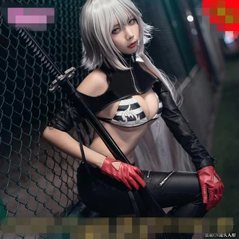 

Anime Cosplay Costume Fate/Grand Order Jeanne d'Arc Punk Sexy Style Dress Z