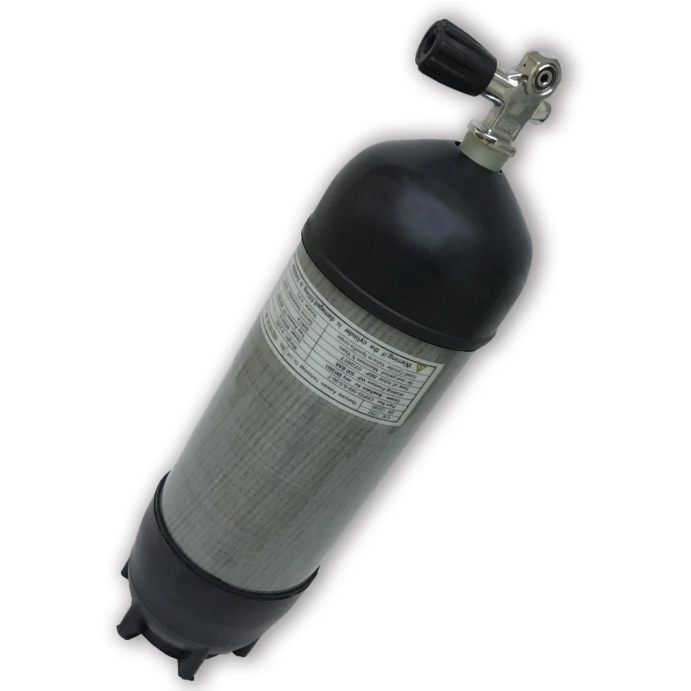AC109591 углеродное волокно Воздушный бак 9LCE 4500Psi с резиновыми сапогами для пневматического пистолета Пейнтбол Кондор Pcp Прямая Acecare