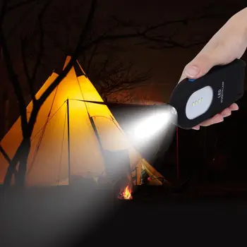 

Outdoor Flashlight Portable Rechargeable LED Flashlight with Tent Hook Camping Hunting Inspecting Lamp