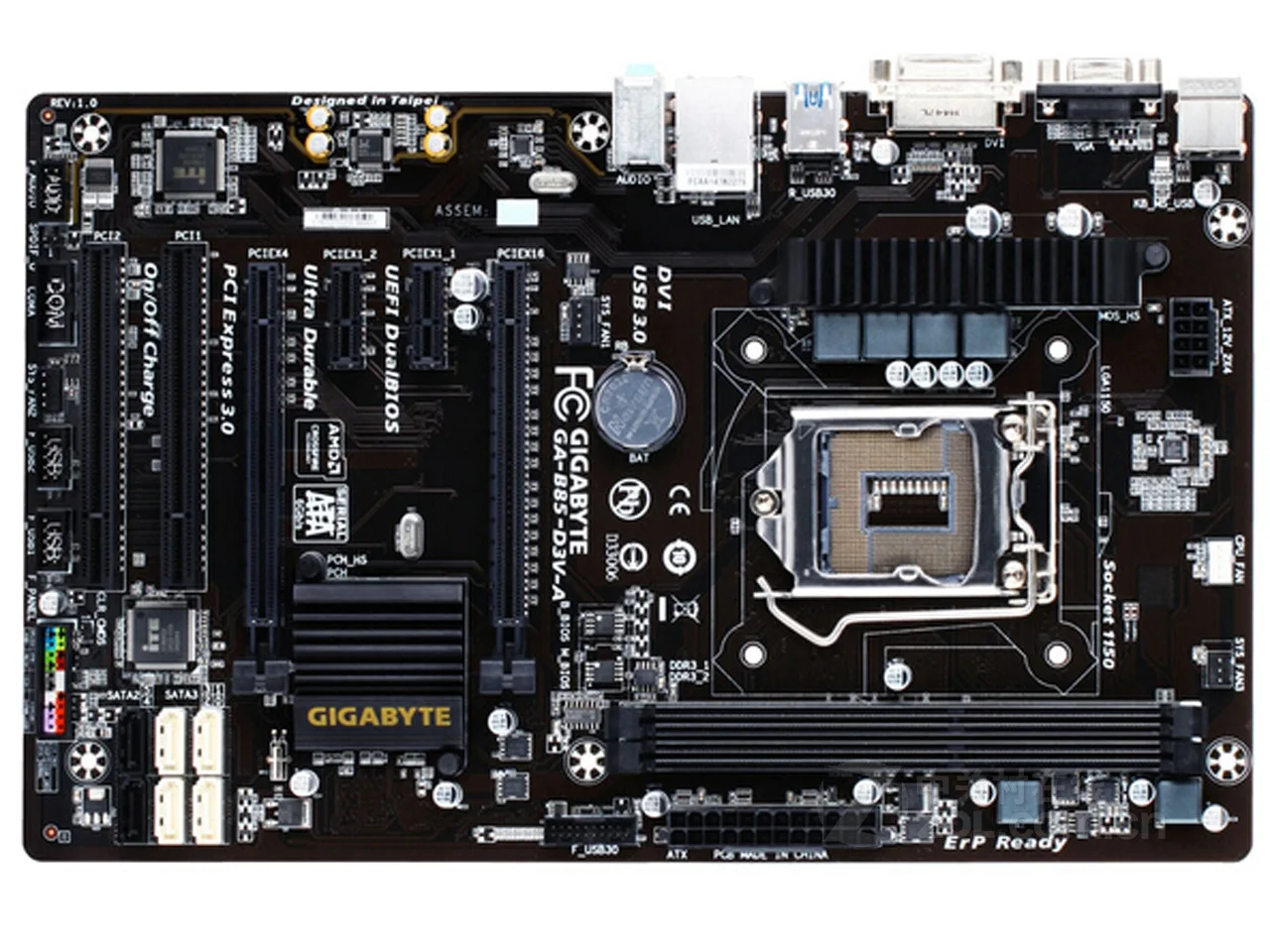 Gigabyte GA-B85-D3V-A оригинальная материнская плата USB3.0 DDR3 16G B85 B85-D3V-A настольная основная плата SATA 3 системная плата LGA 1150 б/у