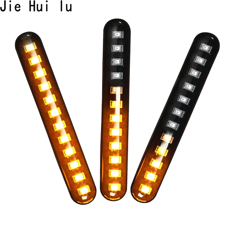 

4PCS Motorcycle Turn Signals Flashing Light LED Flasher Flowing Water Blinker Lights Tail Turn Signal Indicator for Honda Glow