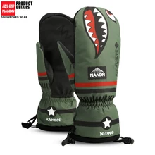 NANDN лыжные перчатки Сноуборд перчатки Снегоход Мотоцикл зима катание на лыжах езда Альпинизм Водонепроницаемые зимние перчатки