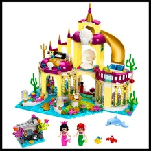402 Pcs Princesa Sereia Palácio Submarino Modelo Building Block Brinquedos BELA 10436 Figura Presente Para Crianças Compatível Legoe