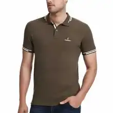 Javier Larrainzar повседневные мужские поло из пике JL0000282 хаки