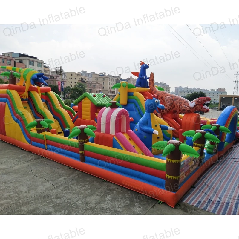 inflatable bouncer slide fun city castle(57)