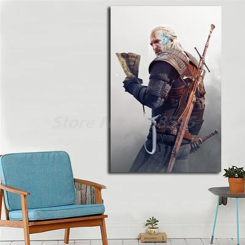 The Witcher 3 Wild Hunt Hearts Of Stone HD Wallpaper Canvas Posters Prints Wall Art Painting ...