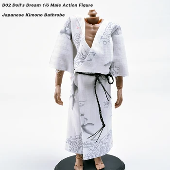 

Doll's Dream 1/6 Scale Clothing Accessories Male Japanese Kimono Bathrobe Drawstring Suitable Fit 12 Inch Phicen Action Figure