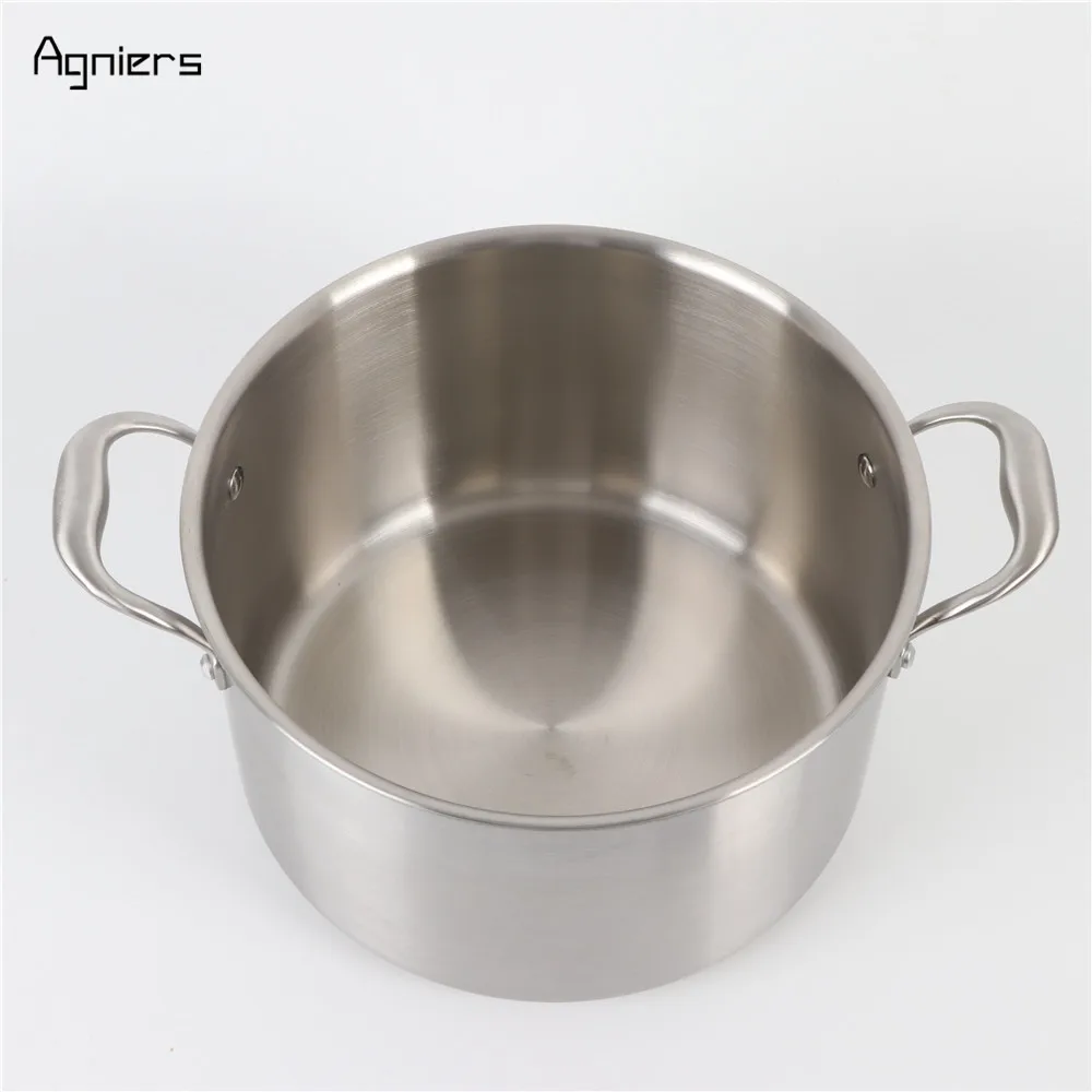 Кастрюля Agniers из нержавеющей стали 8 л 26 см с крышкой стали|pot with lid|stainless steel potstainless