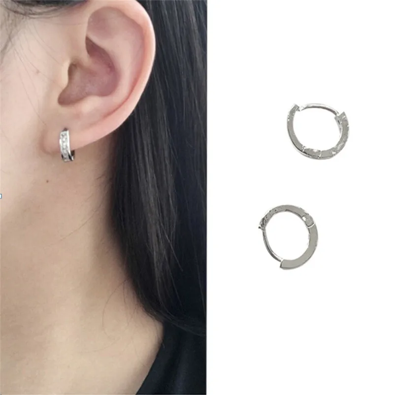 2018 Fashion Top Popular Earrings NEW legant Women Ear Crystal Rhinestone Hoop Earrings Jewelry Boucle d'oreille J12#N (5)