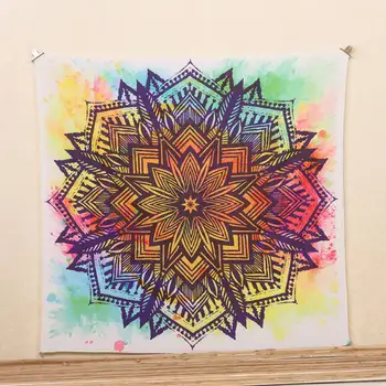 

Indian Mandala Tapestry Beach Mat Blanket Table Cloth Wall Hanging Tapestries Boho Bedspread Mandala Tapestry Beach Home Textile