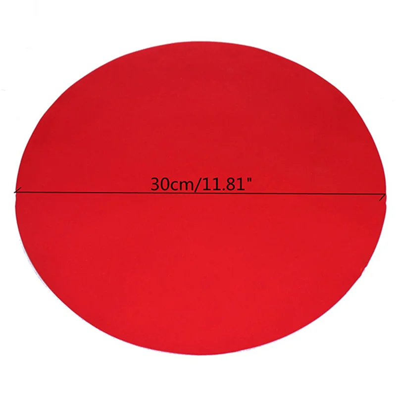 Round Silicone Baking Mat 30cm Oven Cookie Pizza Sheet Microwave Cooking Pastry Tray Heat Resistance Mat Kitchen Bakeware
