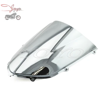 

Motorcycle Windscreen Windshield Chrome Wind Screen For Kawasaki ZX-10R 04 05