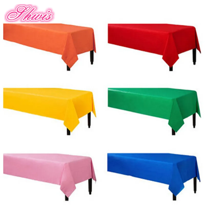 137X183cm PE Disposable Table Cloth Party Supplies Christmas Wedding Birthday Party Decoration