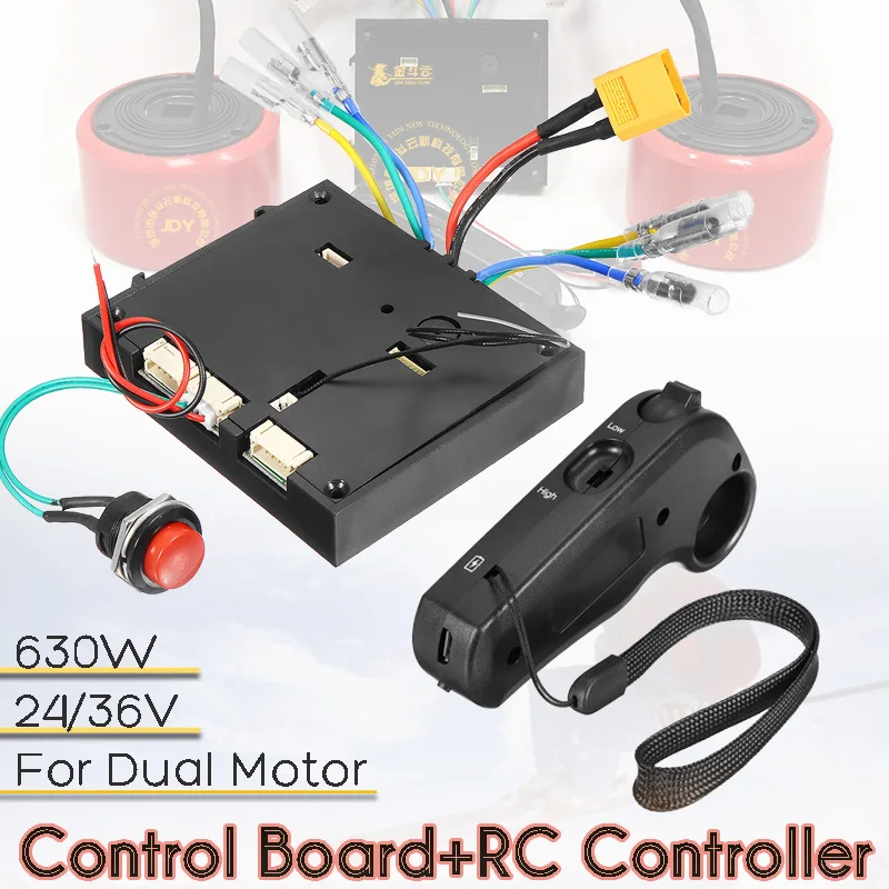 

Electric Skateboard Control Board +Remote Controller for 24V/36V Dual Motor ESC Substitute Parts Skate Board Scooter Accessories