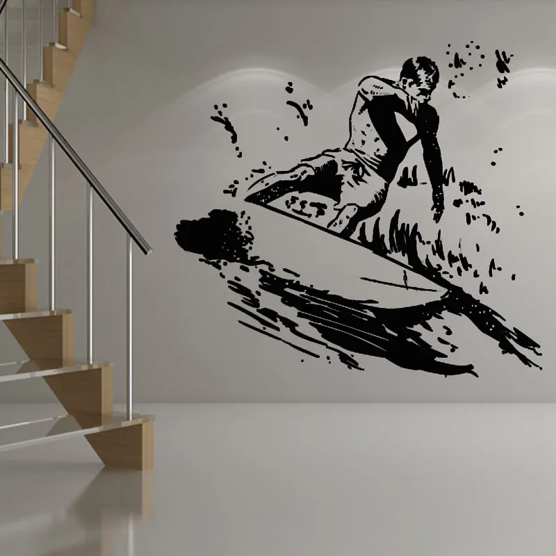 Виниловые наклейки для серфинга и доски детской комнаты|wall sticker|sports wall stickersstickers for