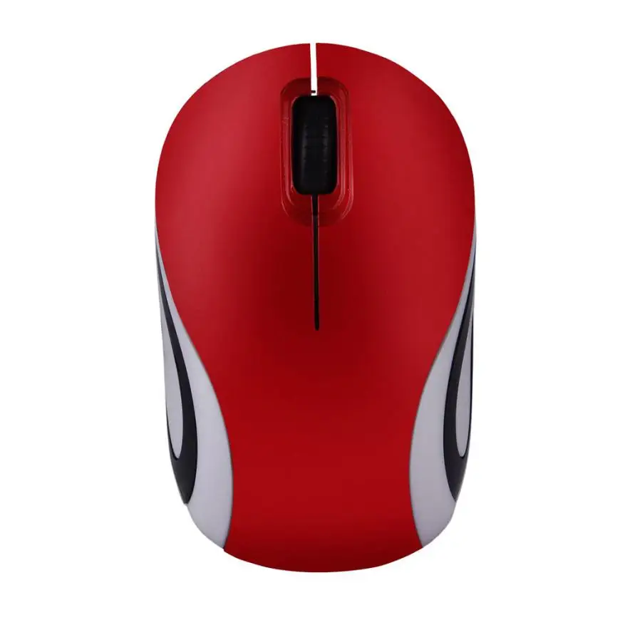 Красивая Gitf Новая Милая Мини 2,4 ГГц Беспроводная оптическая мышь Мыши для ПК ноутбук цена Mar22 - Цвет: Red